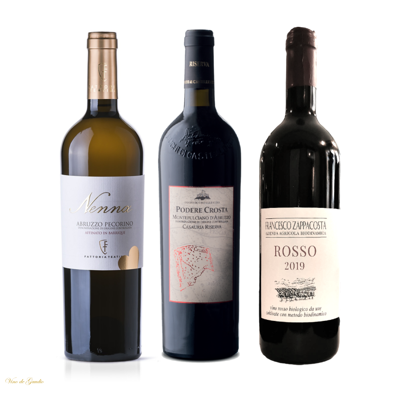 Smagskasse med �kologisk Vin � 3 Montepulciano-vine