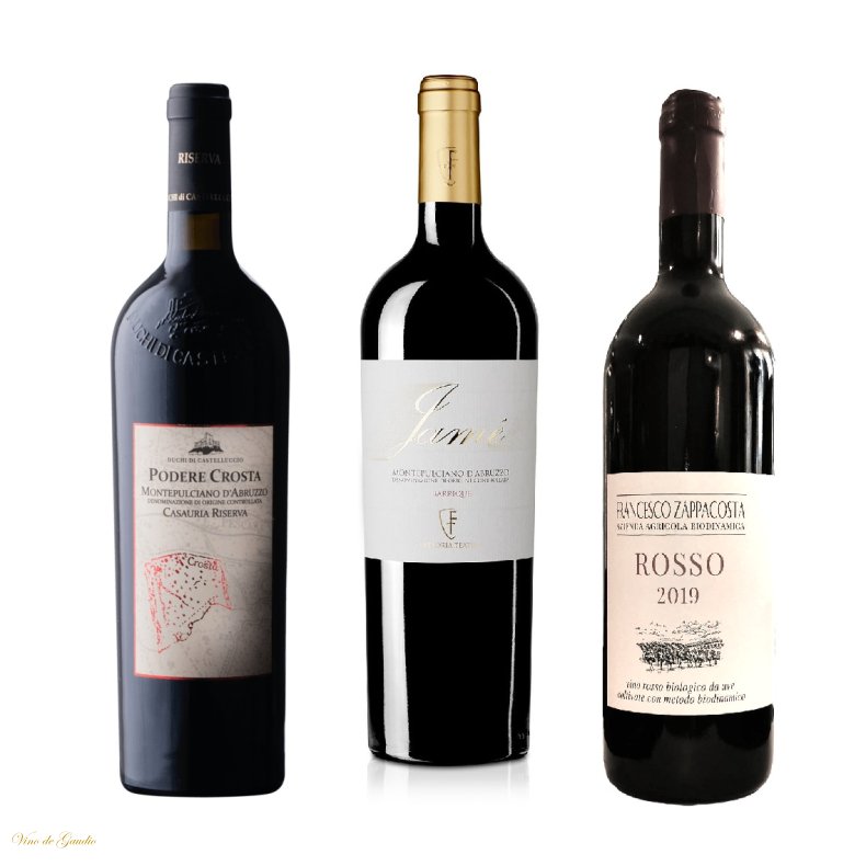 Smagskasse med �kologisk Vin � 3 Montepulciano-vine