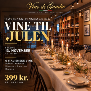 Vine til Julen � Italiensk Vinsmagning