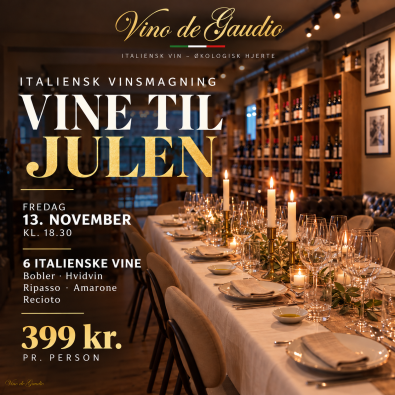 Vine til Julen � Italiensk Vinsmagning